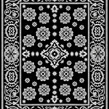 Vintage Winter Medallion Design Holiday Celebration(Black)