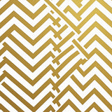 Chevron Zigzag Hallway with Point Details(Gold)