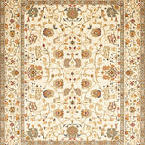 Chic Area with Abstract Animal and Elegant Floral Accents(Beige)