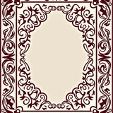 Scrollwork Vine Tracery with Ornamental Leaf Detailing(Brown)