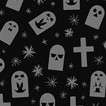 Haunted Graveyard Tombstone Halloween Novelty Accent(Black) - ODIKA