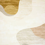 Contemporary Abstract Neutral Tone Area With Artistic Expression(Beige)