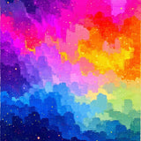 Abstract Whimsical Color Burst(Pink)