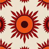 Mid Abstract Sunburst Jacquard(Orange)
