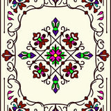 Elegant Botanical Medallion Heritage Tapestry Classic Artistry(Brown)