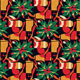 Traditional Fir Branch Hearth Decorative(Black)