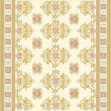 Contemporary Prayer Mat Featuring Repetitive Ornamental Symmetry(Ivory)
