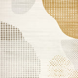 Elegant Beige and White with Contemporary Geometric Spotted Surface Design(Beige)