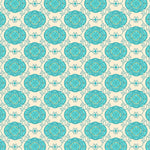 Mediterranean Tile Honeycomb Scrollwork (Turquoise) - ODIKA