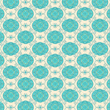 Mediterranean Tile Honeycomb Scrollwork (Turquoise) - ODIKA