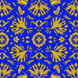 Elegant Botanical Aviary Garden Damask Paisley Symphony(Blue)