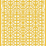 Trellis Frieze Collection Mediterranean Lattice Hexagonal Mosaic(Gold)