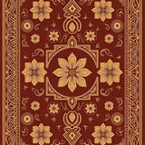 Southwestern Revival Interlocking Medallion Mosaic(Brown)