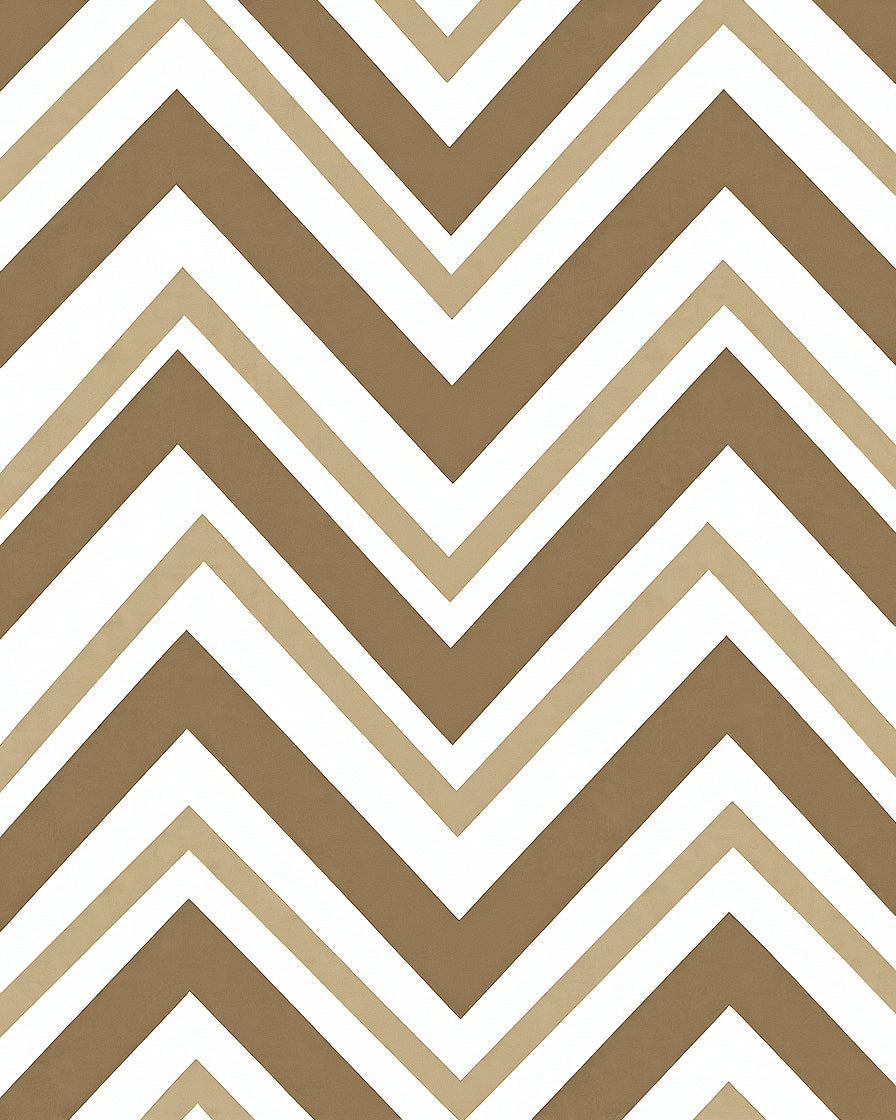 Chevron Zigzag Stripe Anti Slip Corridor (White) - ODIKA