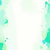 Abstract Watercolor Splash Design with Artistic Paint Brush Strokes(Green)