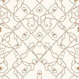 Elegant Floral Vine Trellis Decorative Accent (White) - ODIKA