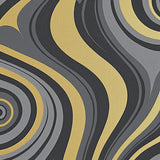 Abstract Brushstroke Ripple Mosaic(Black)