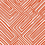 Autumnal Crosshatch Displaying Dynamic Layered Stripe Motifs(Orange)