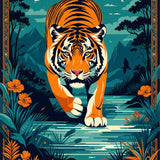 Unique Colorful Jungle Inspired(Orange)