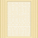 Amherst Collection Wheat & Beige Geometric Trellis Design(Gold)