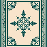 Traditional Faded Heritage Artisan Crafted Ornamental (Beige)