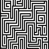 Modern Maze Abstract Op Art Design (Black)