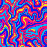 Cascade Rippled Mosaic with Whimsical Flowing (Pink)