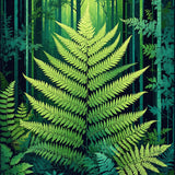 Playful Contemporary Green Landscape(Green)