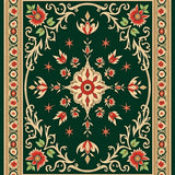 Heritage Artisan Botanical Tapestry Elegant Craftsmanship(Green)
