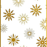 Classic Snow Crystal Arrangement Enhanced By Luxurious Gold And Bright(Gold)