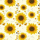 Elegant Botanical Round Composition(Yellow)