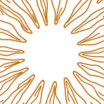 Elegant Starburst Swirl Transitional Contemporary Decorative (Brown) - ODIKA