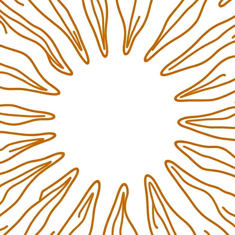 Elegant Starburst Swirl Transitional Contemporary Decorative (Brown) - ODIKA