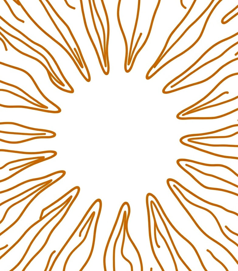 Elegant Starburst Swirl Transitional Contemporary Decorative (Brown) - ODIKA