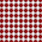 Nordic Inspired Christmas Lattice with Interlocking Festive Checks(Red)