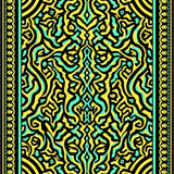 Eclectic Motifs Featuring Layered Shapes And Lines (Yellow)