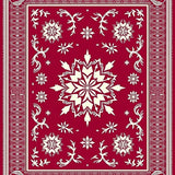 Snowflake Medallion Vintage Holiday Area(Red)