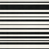Handcrafted Monochromatic Striped with Alternating Bands(Black)