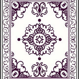 Dynasty Heirloom Arabesque Symmetrical Embellishment(White)