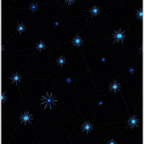 Celestial Night Sky Motif with Starlit Accents (Black)