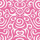 Swirl Medallion Abstract Twisted Knot Decorative Flooring(Pink)