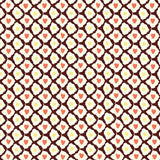 Hexagonal Honeycomb Mosaic with Interlocking Accents(Brown)