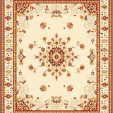 Boho Chic Medallion Area With Traditional Artisanal Elements(Beige)
