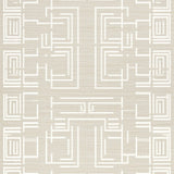 Ivory & Beige Serene Weave Area Geometric Harmony for Home(Beige)