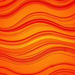 Sunset Horizon Wave Accent (Orange) - ODIKA