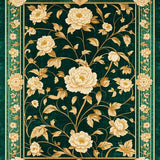 Luxurious Velvet Semi Circular(Green)