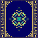 Classical Damask Nouveau Swirl Palatial Elegant Treasure(Blue)