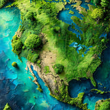 Playful Circular Moss Inspired Aesthetic(Green)