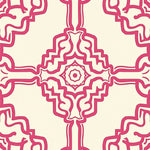 Symmetrical Hexagon Trellis Medallion (Pink) - ODIKA