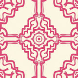 Symmetrical Hexagon Trellis Medallion (Pink) - ODIKA